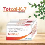 totcal k27 Calcium Carbonate, Methylcobalamin, L-Methylfolate, Vitamink27, Omega 3.Fatty Acid & Zinc Softgel Capsules -100 pics