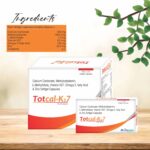 totcal k27 Calcium Carbonate, Methylcobalamin, L-Methylfolate, Vitamink27, Omega 3.Fatty Acid & Zinc Softgel Capsules -100 pics