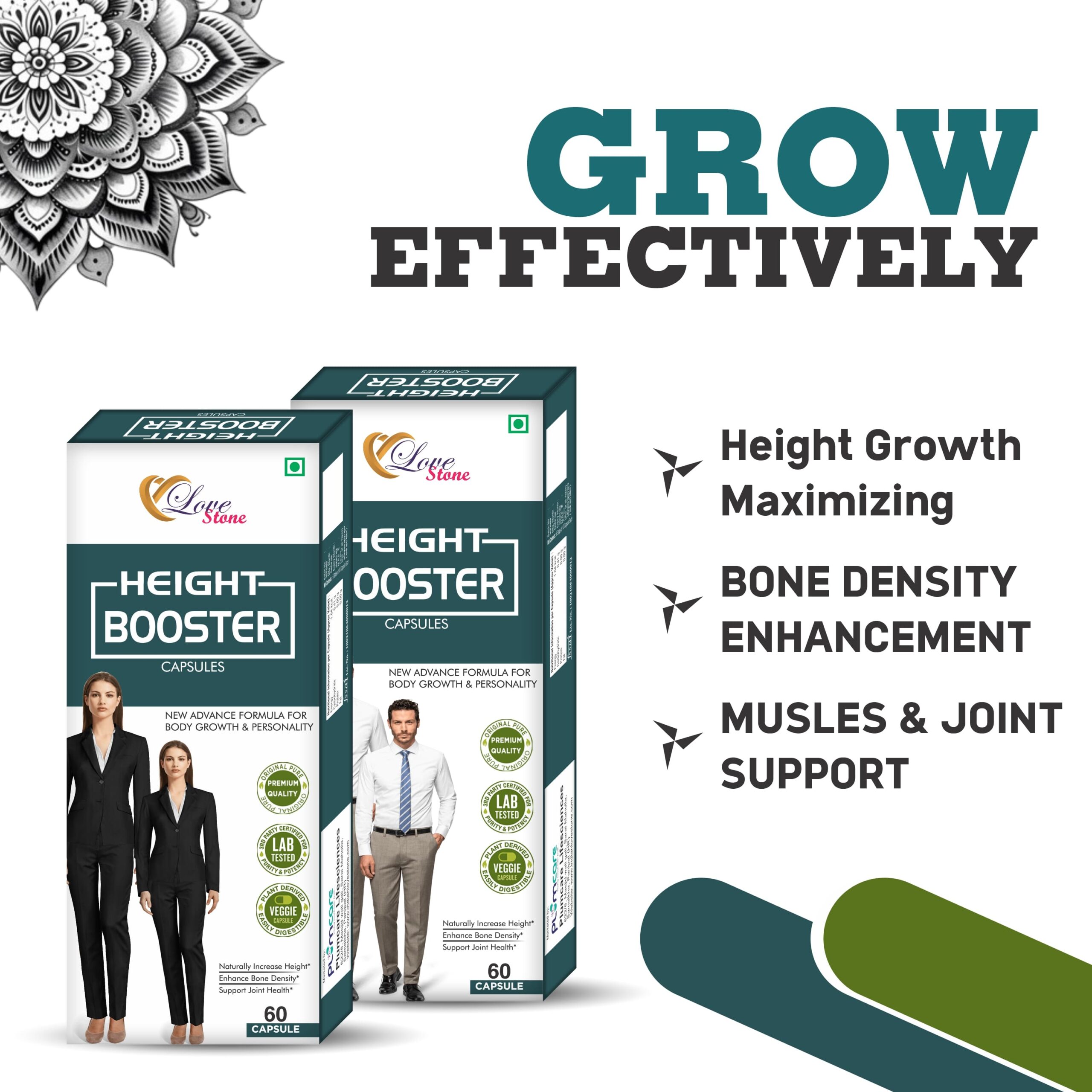 Love Stone Hight Booster Capsules | hight booster for man & woman | Girls & Boys |