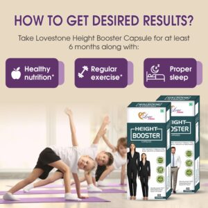 Love Stone Hight Booster Capsules | hight booster for man & woman | Girls & Boys | 3